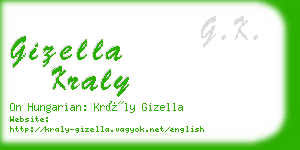 gizella kraly business card